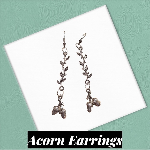 Acorn Branch Earrings - Picture 3 of 6